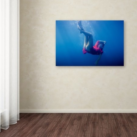 Trademark Fine Art Arti Firsov 'Blue Water' Canvas Art, 16x24 1X03401-C1624GG